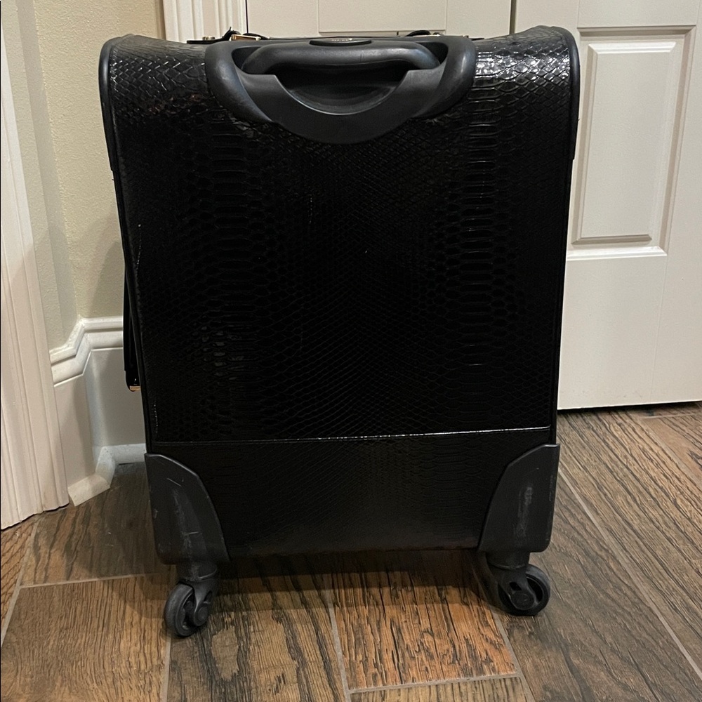 Victoria's Secret Shiny Black Textured Carry-On - Picture 5 of 9